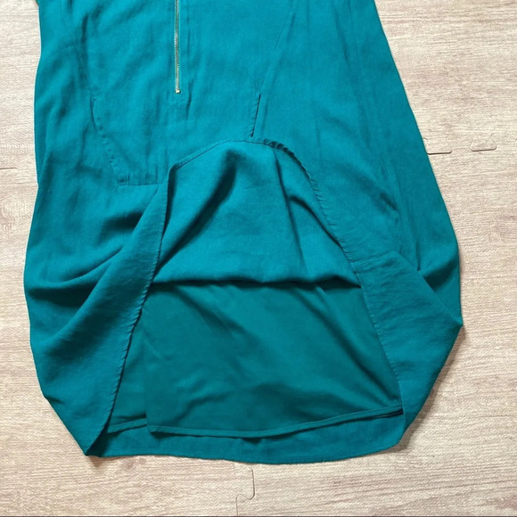 Zara Collection Teal Tunic Mini Shift Dress Size Small - Picture 11 of 12